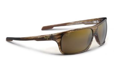 Image of Maui Jim Island Time Sunglasses w/ Striped Rootbeer Frame and HCL Bronze Lenses - H237-15