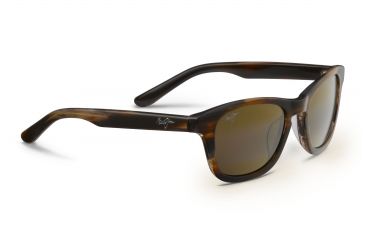 Image of Maui Jim KA'A Point Sunglasses,Square,Chocolate Frame,Polarized HCL Bronze Lens H713-01B