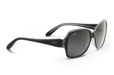 Image of Maui Jim Kalena Sunglasses - Black with Crystal Frame,Neutral Grey Lens GS299-02K