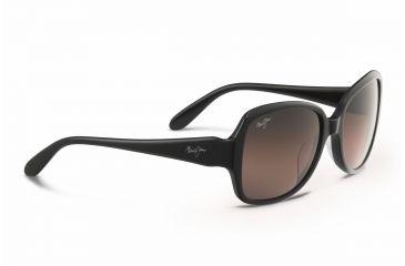 Image of Maui Jim Kalena Sunglasses - Gloss Black Frame,Maui Rose Lens RS299-02