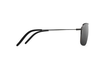 Image of Maui Jim Kami Polarized Aviator Sunglasses, Gunmetal Frame, Dual Mirror Silver To Black Lens, Gunmetal DSB778-02D