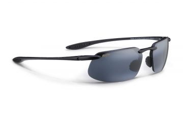 Image of Maui Jim Kanaha Sunglasses w/ Gloss Black Frame and Neutral Grey Lenses - 409-02