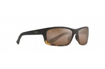 Image of Maui Jim Kanaio Coast Polarized Wrap  Sunglasses,Matte Tortoise Ombre,HCL Bronze Lens H766-10MF