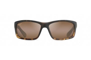 Image of Maui Jim Kanaio Coast Polarized Wrap  Sunglasses,Matte Tortoise Ombre,HCL Bronze Lens H766-10MF