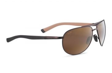 Image of Maui Jim Leeward Coast Sunglasses - Chocolate Frame and HCL Bronze Polarized Lens H297-01M