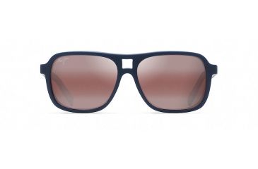 Image of Maui Jim Little Maks Polarized Aviator  Sunglasses,Matte Blue,Maui Rose Lens R771-03M