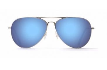 Image of Maui Jim Mavericks Sunglasses, Silver Frame, Blue Hawaii Lens, Polarized, B264-17