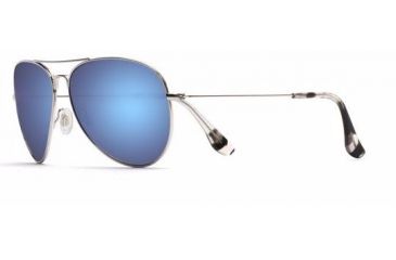 Image of Maui Jim Mavericks Sunglasses, Silver Frame, Blue Hawaii Lens, Polarized, B264-17