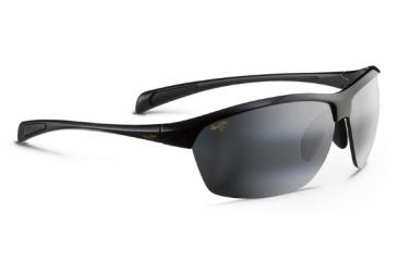 Image of Maui Jim Middles Sunglasses - Black Gold Frame and Neutral Grey Lens 428-02E