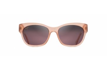 Image of Maui Jim Monstera Leaf Sunglasses, Guava Pink with Rose Gold Monstera Frame, Maui Rose Lens, RS747-09A
