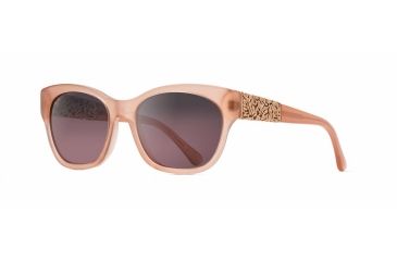 Image of Maui Jim Monstera Leaf Sunglasses, Guava Pink with Rose Gold Monstera Frame, Maui Rose Lens, RS747-09A