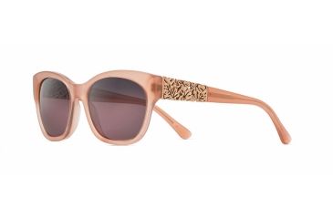 Image of Maui Jim Monstera Leaf Sunglasses, Guava Pink with Rose Gold Monstera Frame, Maui Rose Lens, RS747-09A