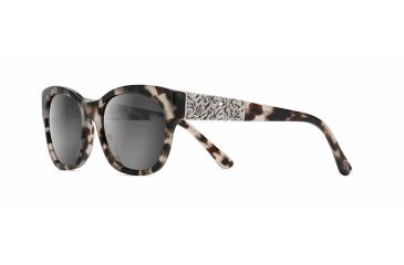 Image of Maui Jim Monstera Leaf Sunglasses, White Tokyo with White Gold Monstera Frame, Neutral Grey Lens, GS747-05T