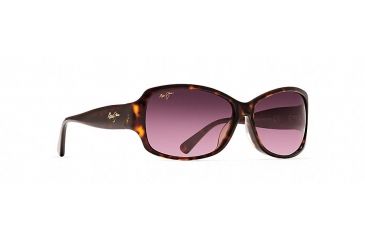 Image of Maui Jim Nalani Polarized Fashion  Sunglasses,Dark Tortoise,Maui Rose Lens RS295-10