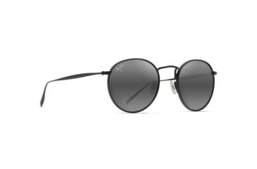 Image of Maui Jim Nautilus Sunglasses, Matte Black Frame, Neutral Grey Lens, Polarized, 544-2M