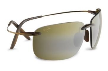 Image of Maui Jim Olowalu Sunglasses, Rootbeer and Copper Frame, HCL Bronze Lenses H526-26
