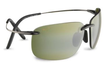 Image of Maui Jim Olowalu Sunglasses, Grey and Gunmetal Frame, High Transmission Lenses HT526-11