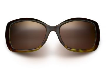 Image of Maui Jim Orchid Sunglasses, Tortoise with Peacock Frame, HCL Bronze Lens, Polarized, H735-10P