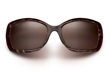 Image of Maui Jim Orchid Sunglasses, Tortoise with Raspberry Frame, Maui Rose Lens, Polarized, R735-12B
