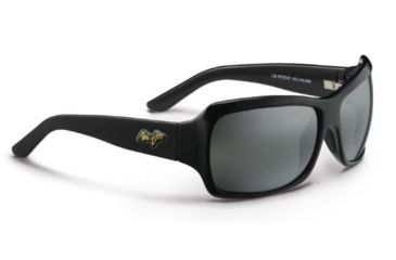 Image of Maui Jim Palms Sunglasses w/ Gloss Black Frame and Neutral Grey Lenses - 111-02