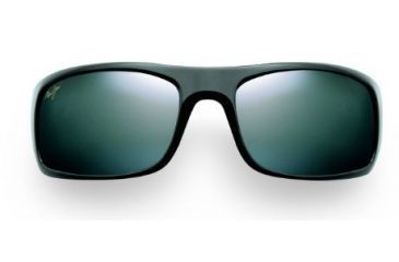 Image of Maui Jim Peahi Sunglasses w/ Gloss Black Frame and Neutral Grey Lenses - 202-02