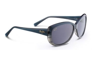 Image of Maui Jim Pikake Sunglasses, Neutral Grey, Teal Fade to Grey Stripe GS290-03CA