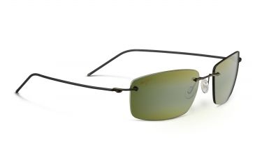 Image of Maui Jim Sandhill Sunglasses, HCL Bronze, Gloss Dark Brown with Brown Sleeve H715-25A
