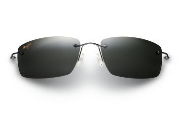 Image of Maui Jim Sandhill Sunglasses, Neutral Grey, Gunmetal Blue with Black Sleeve 715-06