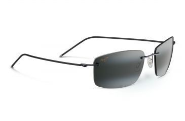 Image of Maui Jim Sandhill Sunglasses, Neutral Grey, Gunmetal Blue with Black Sleeve 715-06