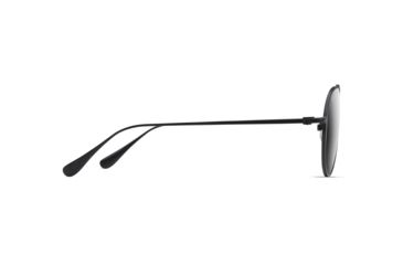 Image of Maui Jim Shallows Polarized Aviator Sunglasses, Black Matte Frame, Neutral Grey Lens, Black Matte 543-2M