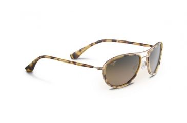 Image of Maui Jim Small Kine Sunglasses - Gold Satin Frame and HCL Bronze Lens HS251-10L