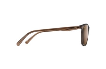 Image of Maui Jim Sugar Cane Polarized Square Sunglasses, Transparent Mocha Frame, HCL Bronze Lens, Transparent Mocha H783-24C