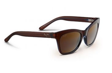 Image of Maui Jim Sweet Leilani Sunglasses, Rootbeer Blue Frame, HCL Bronze Lens, Polarized, H722-26C