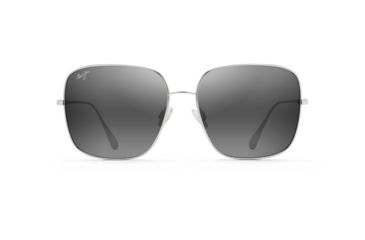 Image of Maui Jim Triton Polarized Aviator Sunglasses, Silver Frame, Neutral Grey Lens, Silver 546-17