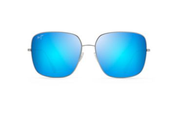 Image of Maui Jim Triton Polarized Aviator Sunglasses, Titanium Frame, Blue Hawaii Lens, Titanium B546-11B