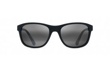 Image of Maui Jim Wakea Polarized Classic  Sunglasses,Matte Black Rubber,Neutral Grey Lens 745-02MR