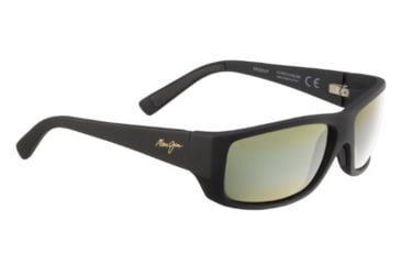 Image of Maui Jim Wassup Sunglasses - Matte Black Rubber Frame,Polarized Maui HT Lens HT123-02MR