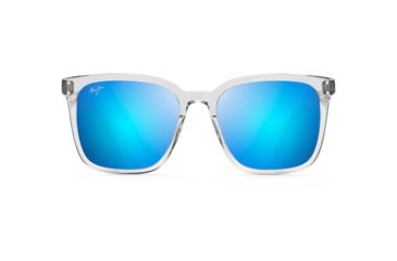 Image of Maui Jim Women's Westside Sunglasses,Light Grey Crystal Frame,Polarized,Blue Hawaii Lens, B803-11