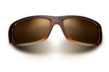 Image of Maui Jim World Cup Sunglasses,Rectangle,Redfish Frame,Polarized HCL Bronze Lens H266-70