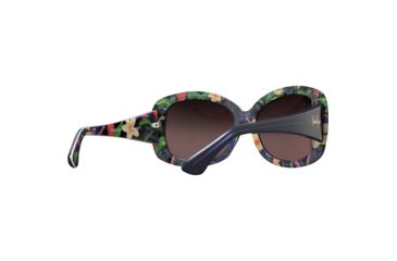 Image of Maui Jim You Move Me Sunglasses,Silk Print with White Trim &amp; Teal Interior,Neutral Grey Lens, GS280-51