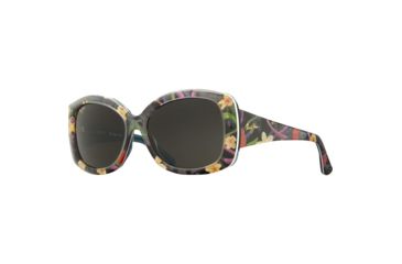 Image of Maui Jim You Move Me Sunglasses,Silk Print with White Trim &amp; Teal Interior,Neutral Grey Lens, GS280-51