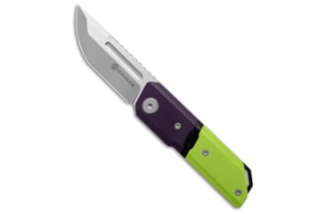 Image of Maxace Knives Maxace Capsule II Liner Lock Knife G-10 Green/Purple 2.67" Satin, Green/Purple, 10CR15COMOV, adult, BHQ-203157