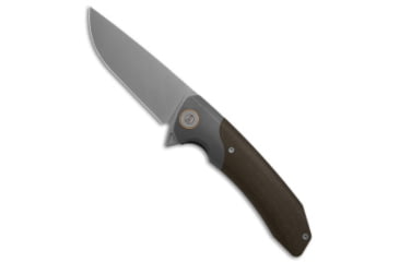 Image of Maxace Knives Maxace Knives Goliath 2.0 Liner Lock Knife Micarta/Titanium 4.5" SW, Brown, Bohler K110, adult, BHQ-147328