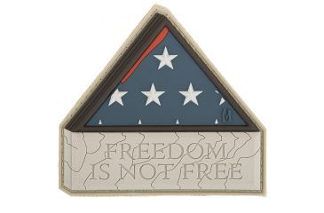 Image of Maxpedition Freedom Is Not Free Patch, Arid, 3in x 2.8in FINFA