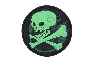 Image of Maxpedition Skull Patch, Glow, 2.5in x 2.5in SKULZ