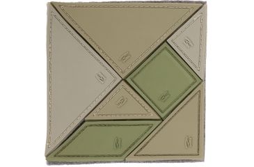 Image of Maxpedition Tangram 7-Piece Patch, Arid, 3in x 3in TANGA