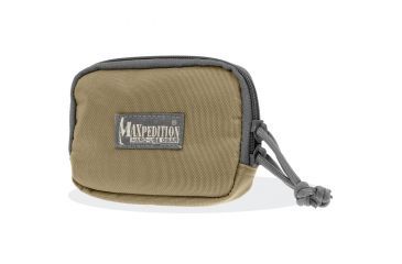 Image of Maxpedition Hook-&amp;-Loop 3x5in Zipper Pocket, Khaki-Foliage 3526KF