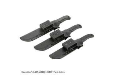 Image of Maxpedition Fixed Blade, Black FRN, Lg Short Clip, Plain MXLSCP