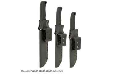 Image of Maxpedition Fixed Blade, Black FRN, Lg Short Clip, Plain MXLSCP