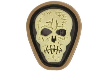 Image of Maxpedition Hi Relief Skull Micro Patch,0.7x0.88in,Arid MCHSA